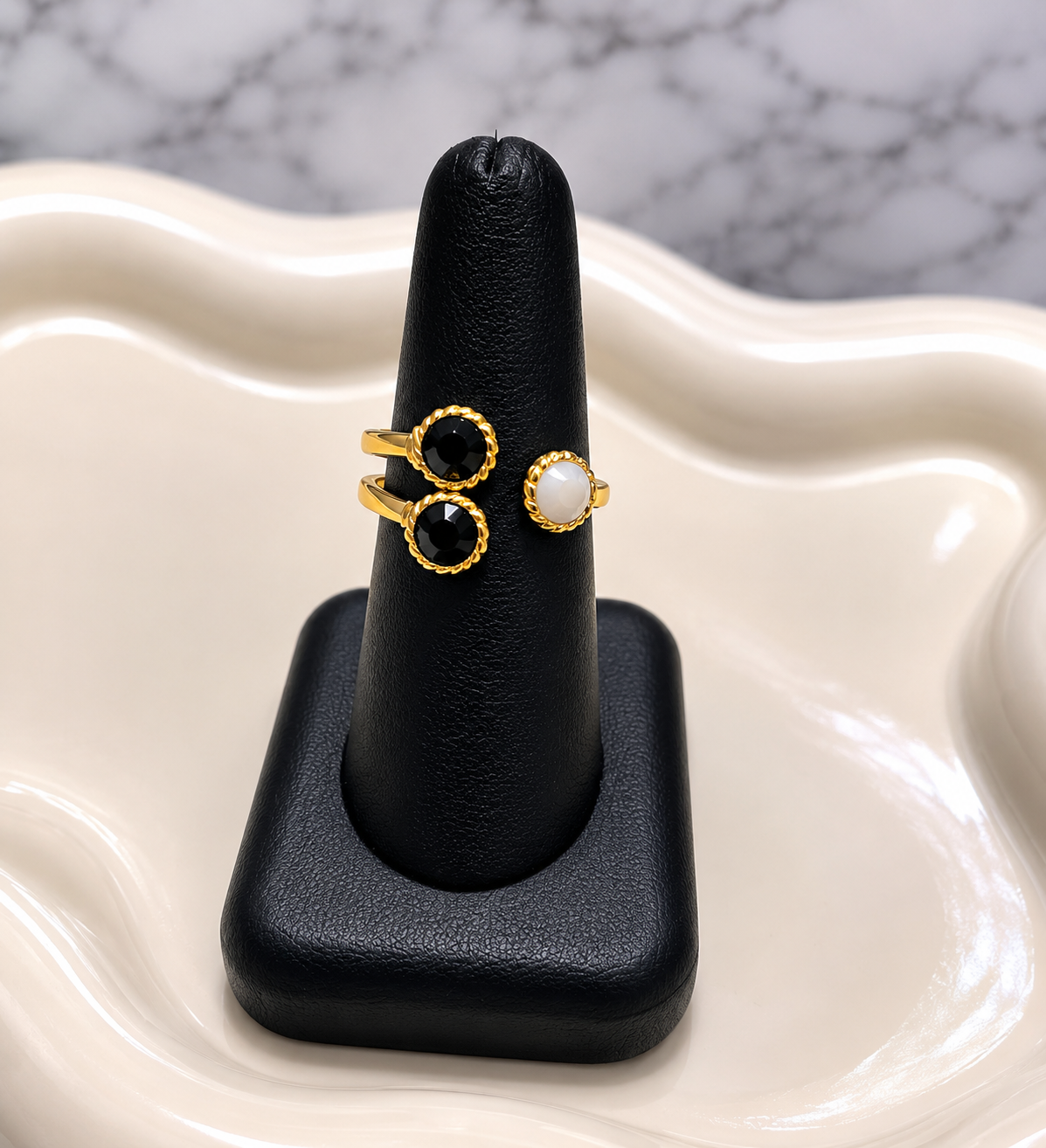 Black and White Ring