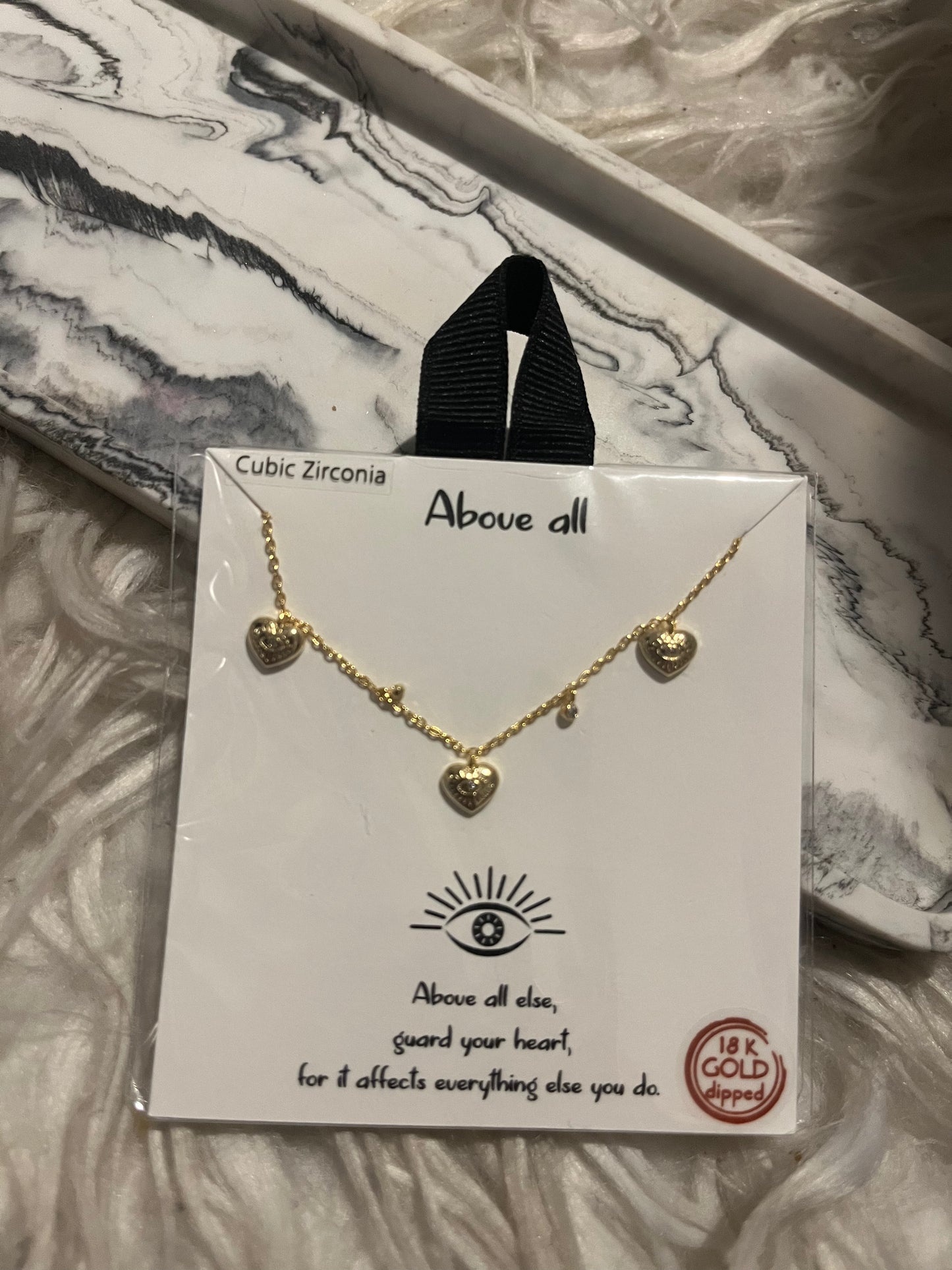 Heart Evil Eye Necklace