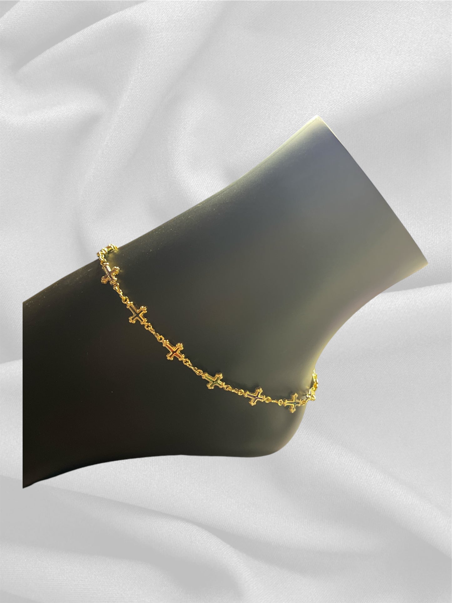 Multi color Tobillera De Cruz