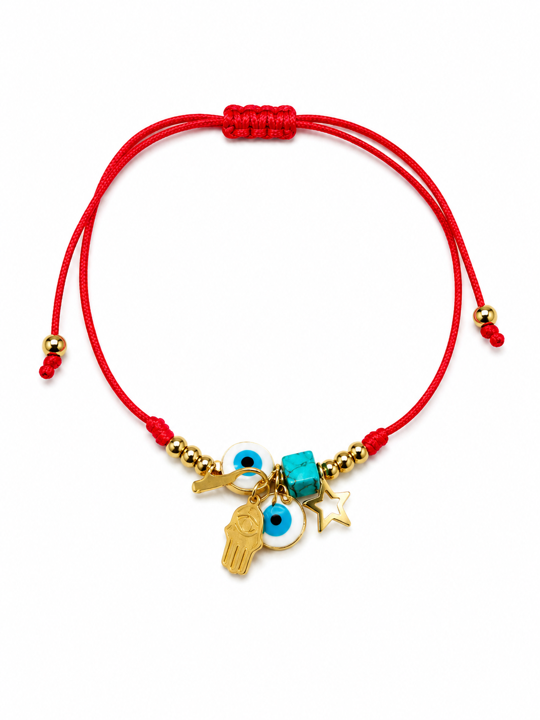 Pulsera de Ojo con Charms 🧿🪬
