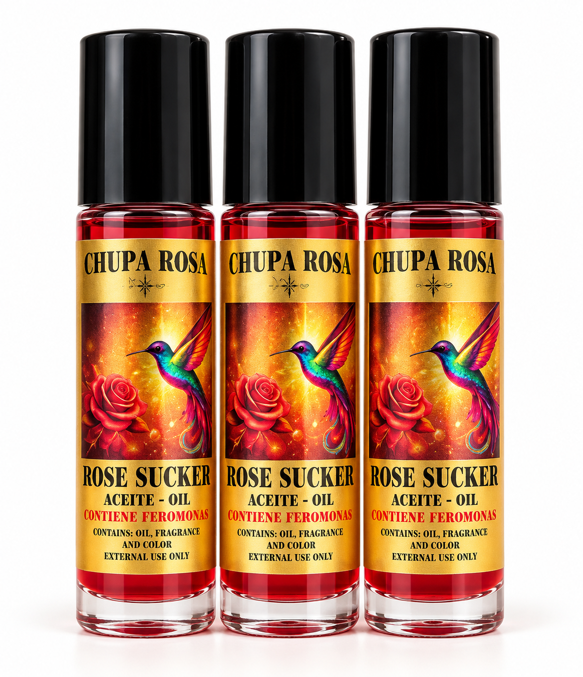 Aceite Chupa Rosa con Feromonas Roll on