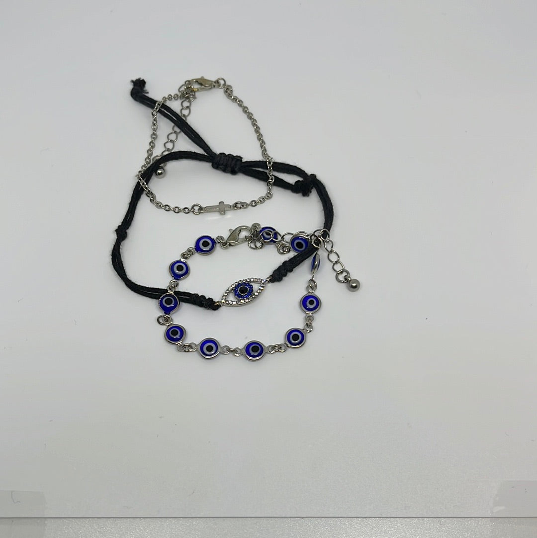 3 piece Evil Eye Black Set