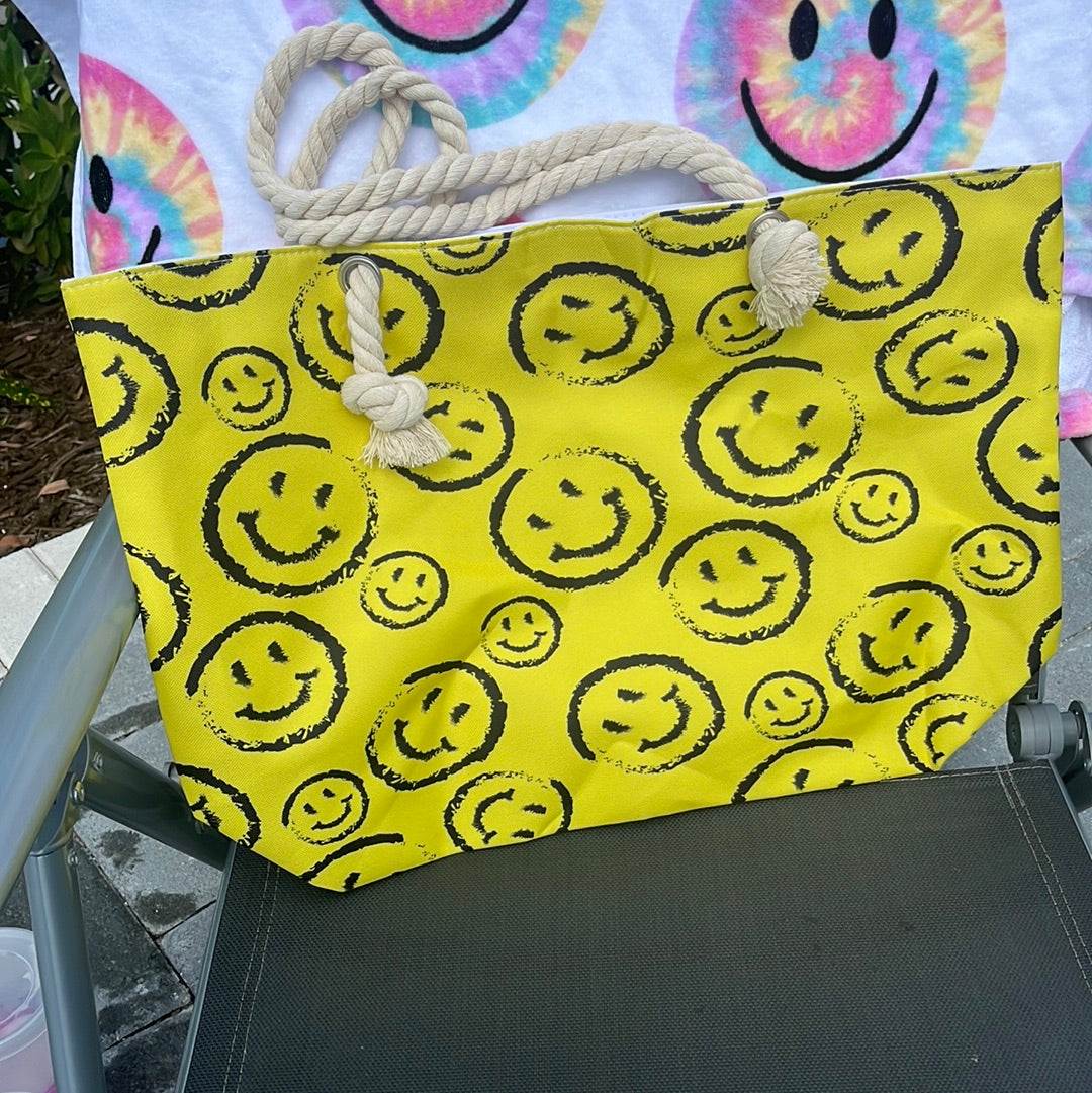 Smiley Face Beach Bag