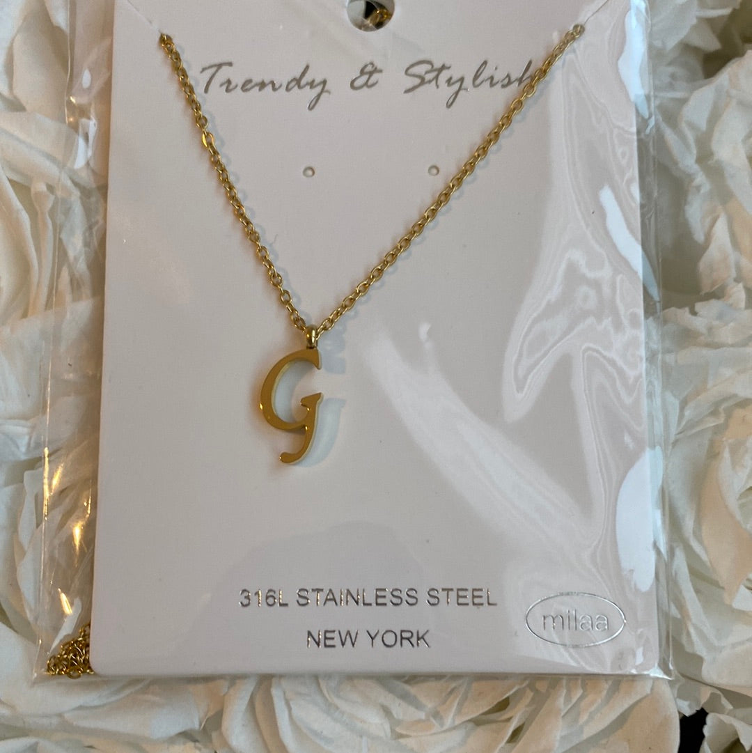 Letter G Necklace