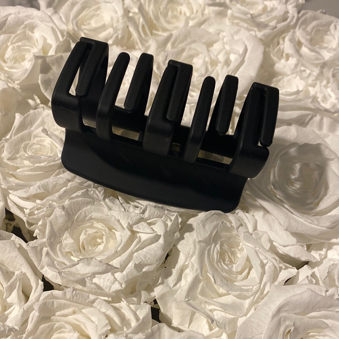 Matte Black Hair Claw