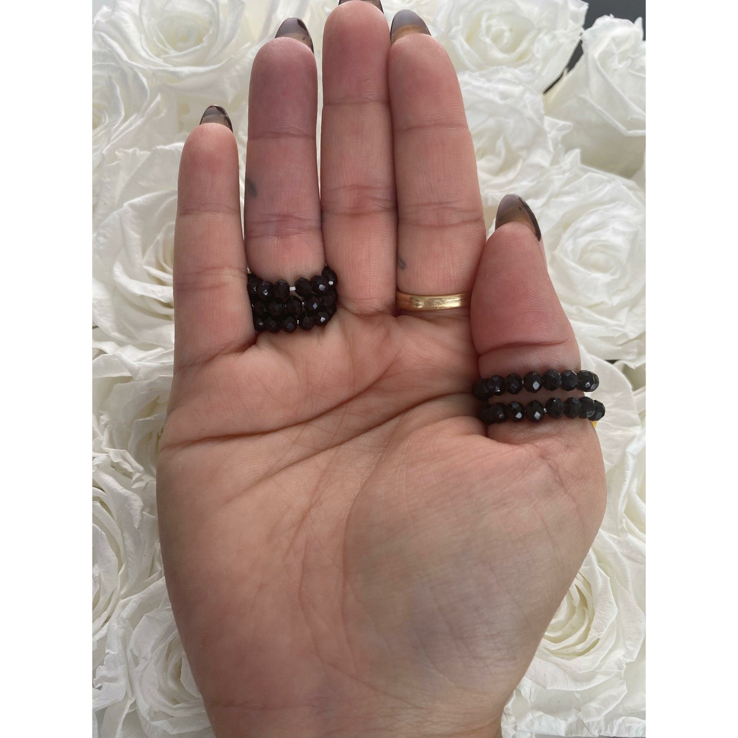 5 piece ring set Black Set - Life with JessicaS