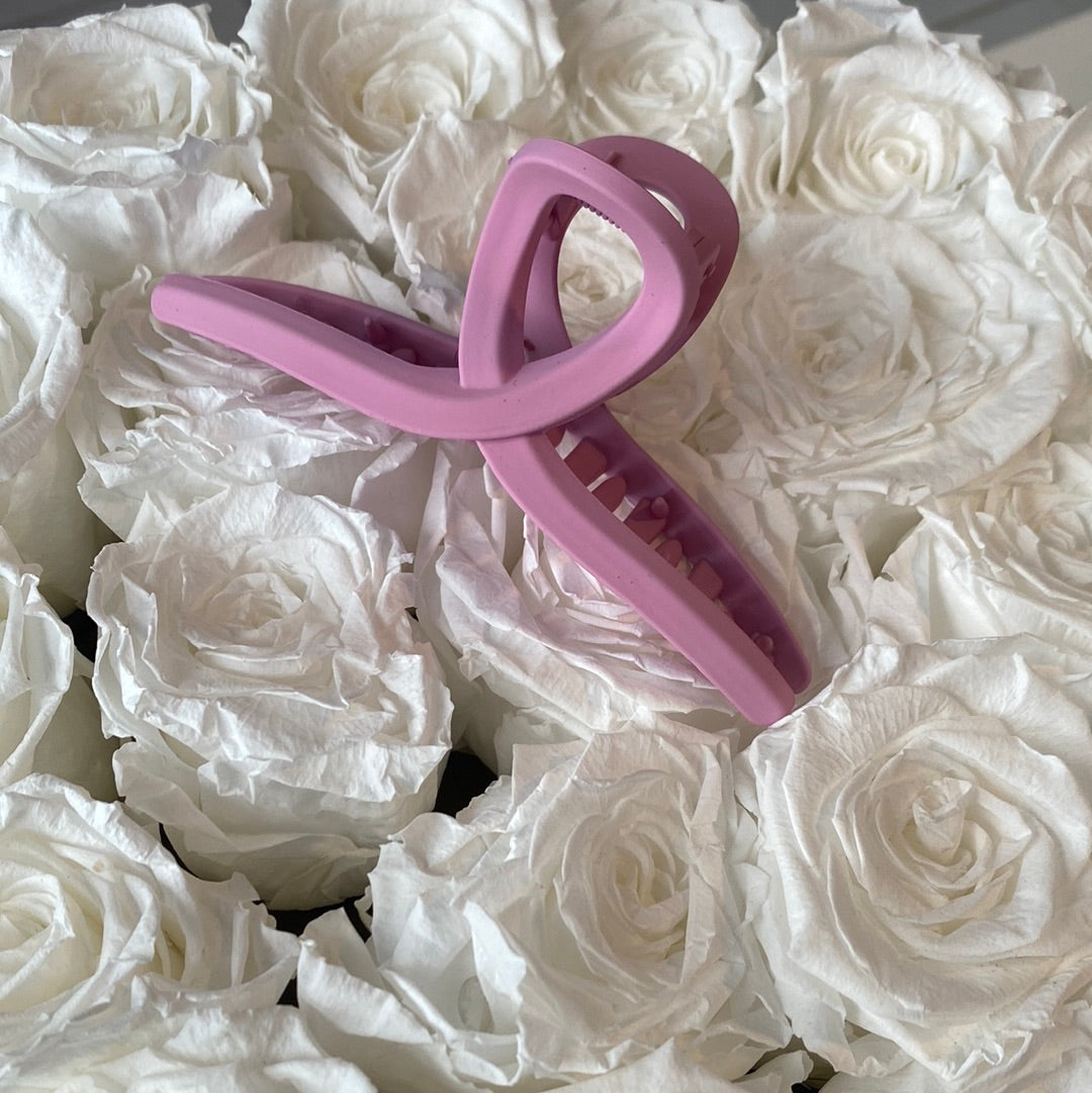 Matte Pink Hair Claw