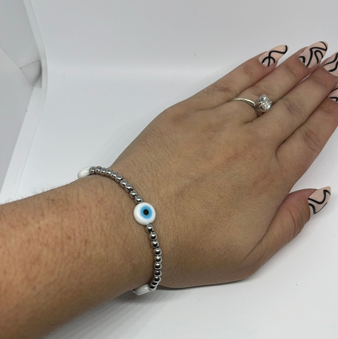 Evil Eye Silver Bracelet