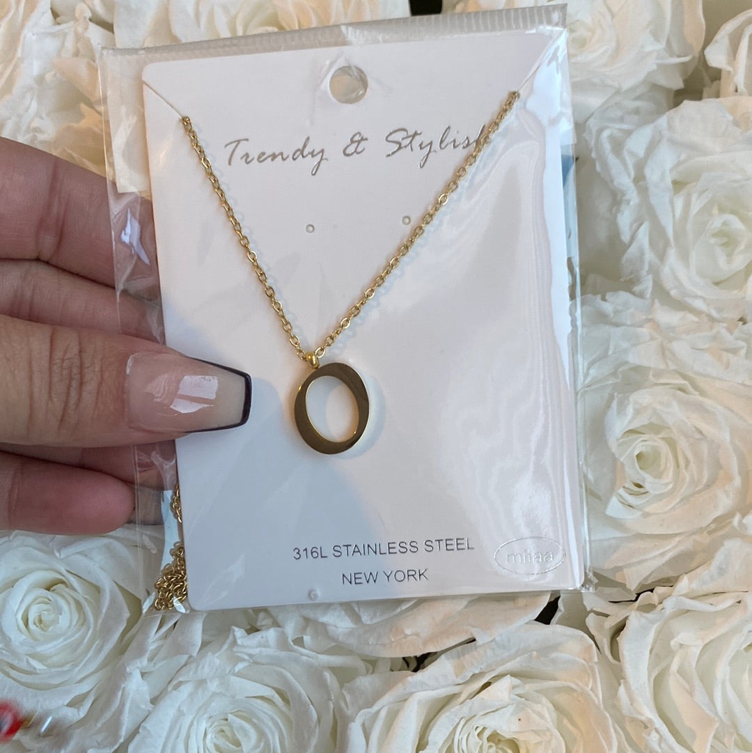 Letter O Necklace