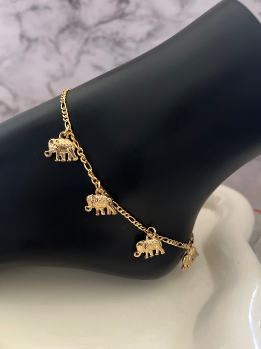 Tobillera Elephant Charms