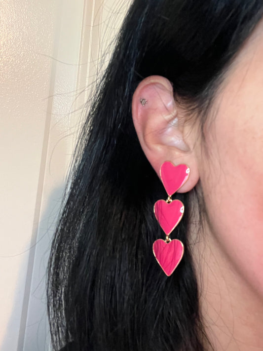 Aretes de corazones