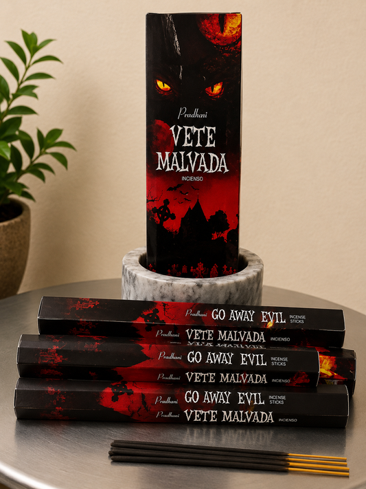 Incienso Vete Malvada (Go Away Evil) (20 varillas de incienso por paquete)