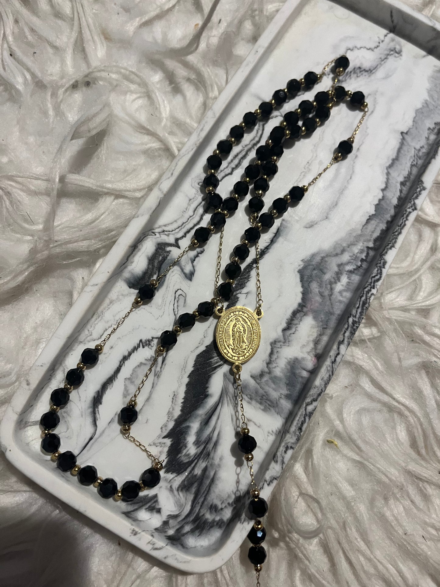 Black and Gold Rosary