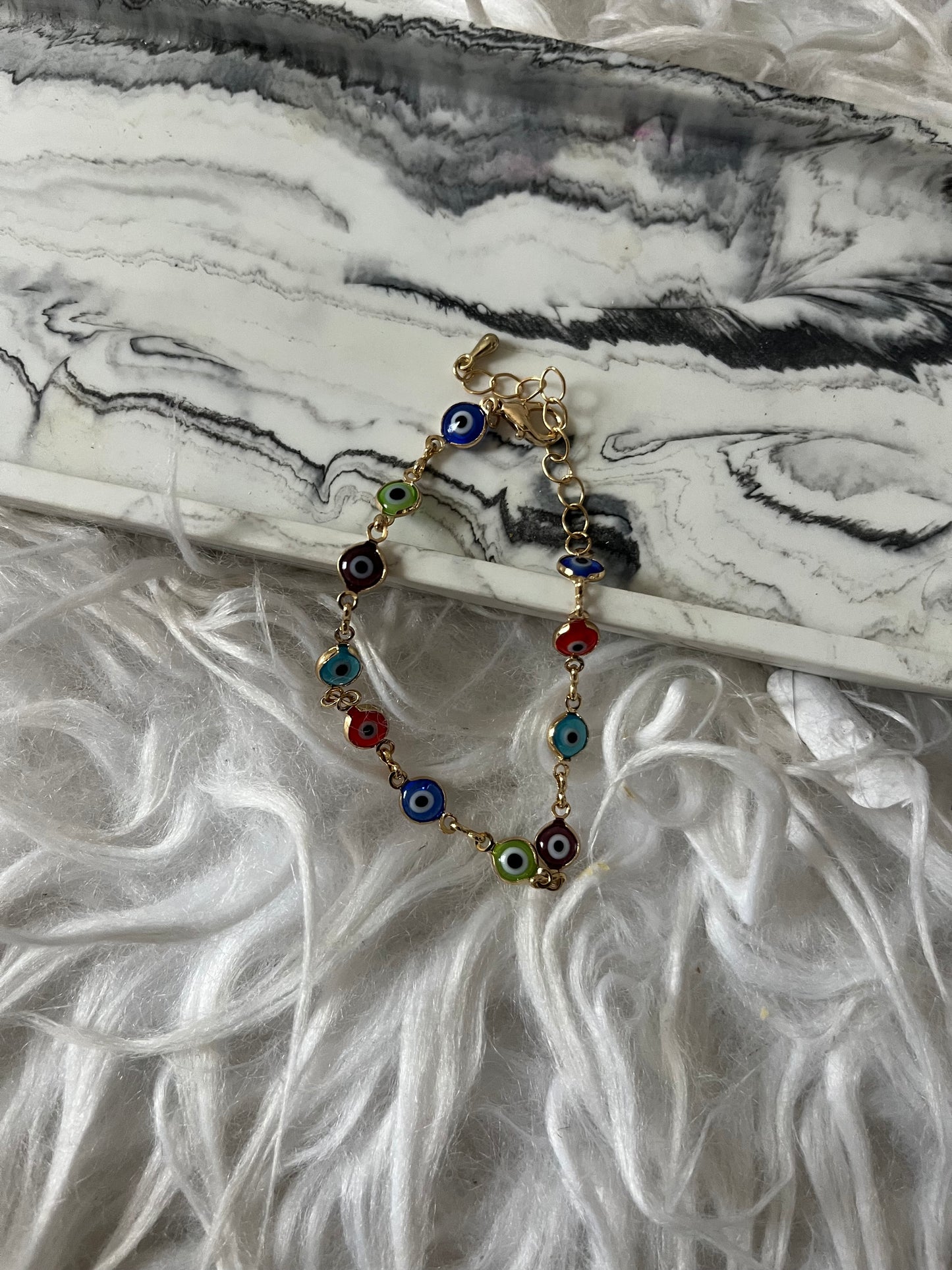Gold Evil Eye Bracelet