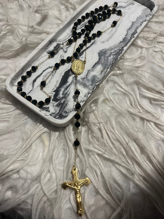 Black and Gold Rosary