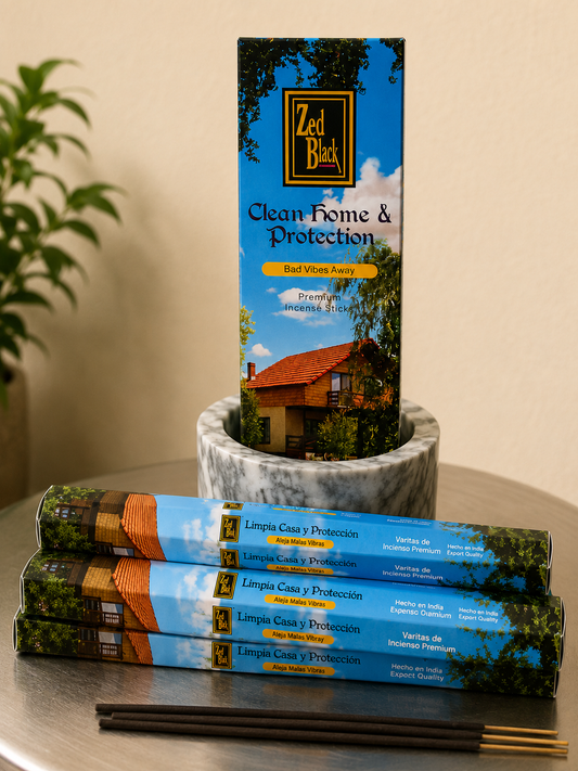 Clean Home & Protection Incense Sticks (20 varillas de incienso por paquete).