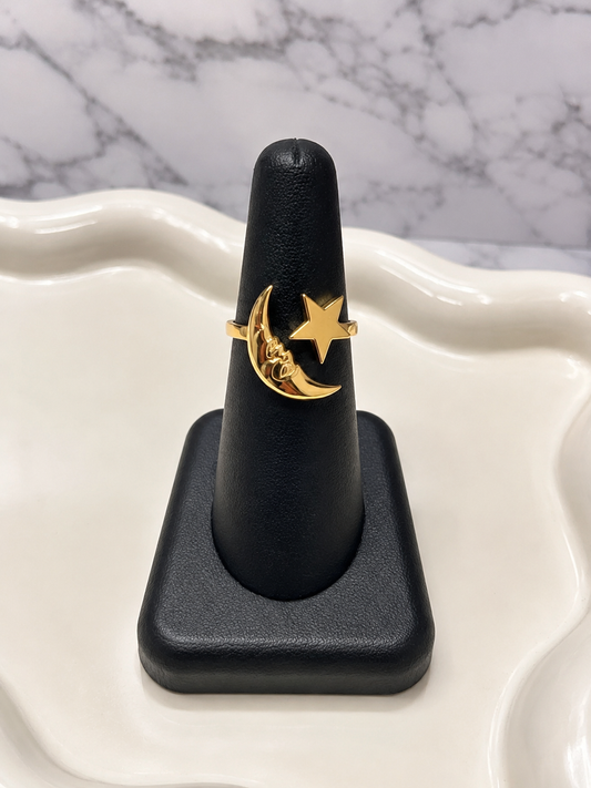 Anillo Luna y Estrella