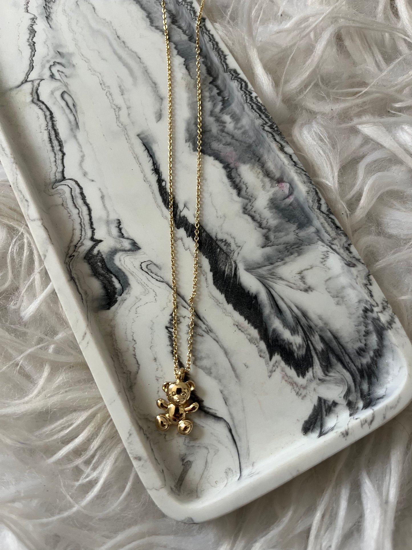 Gold Bear Necklace