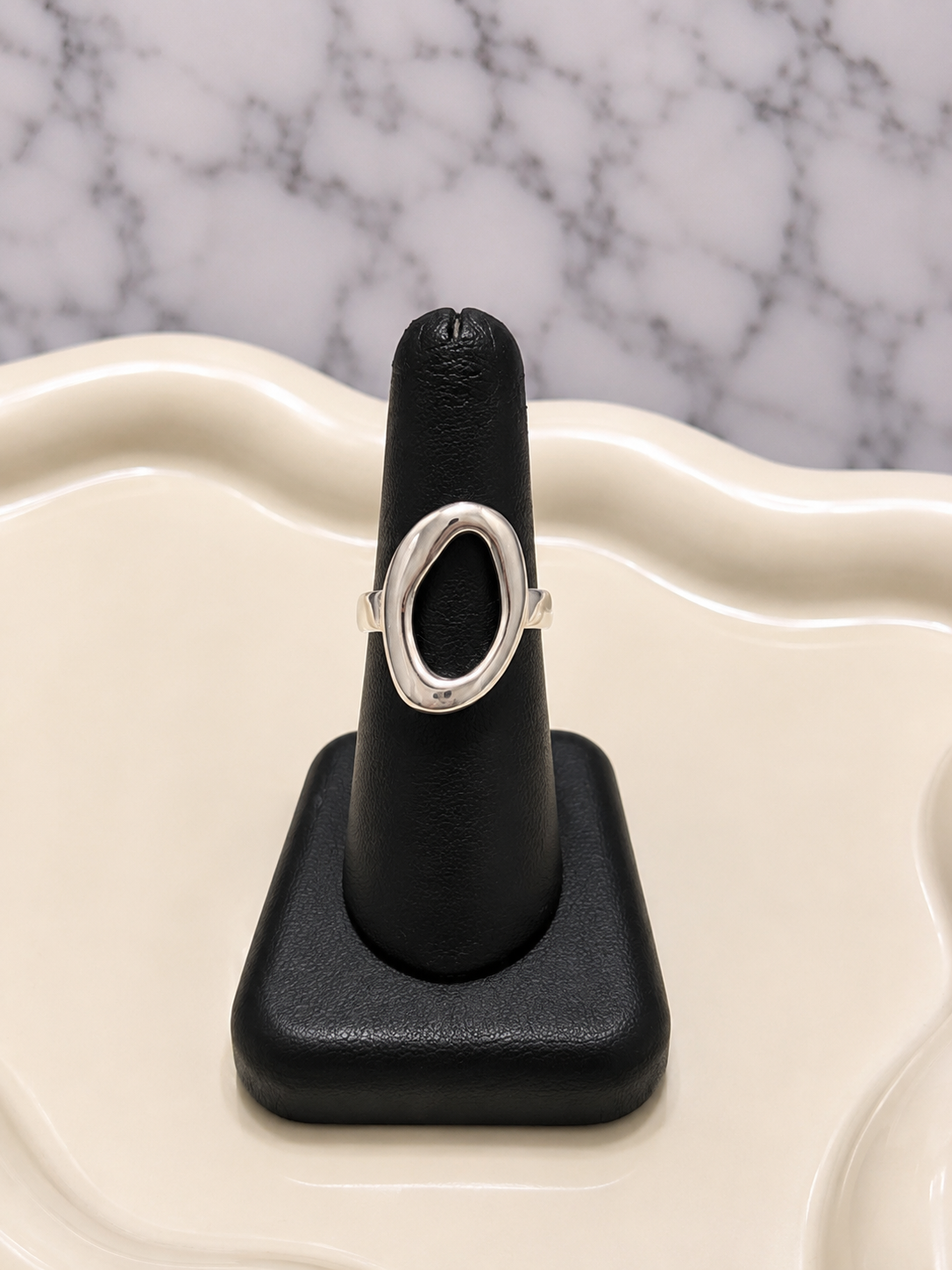 Anillo Plateado Adjustable