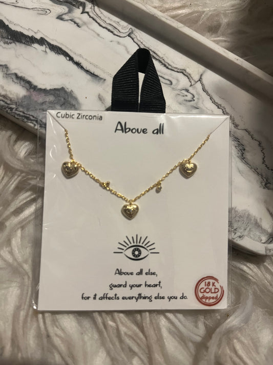 Heart Evil Eye Necklace
