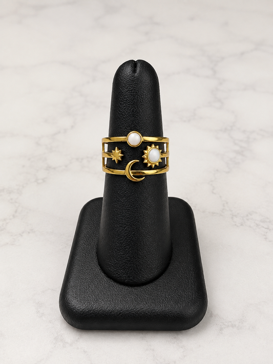 Anillo Sol, Luna y Estrella