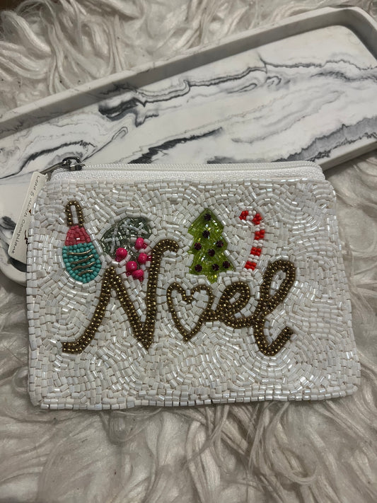 Noel bead pouch