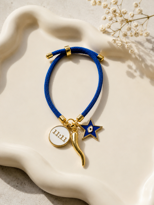 🧿 Pulsera Azul de Protección y Bendiciones 🧿