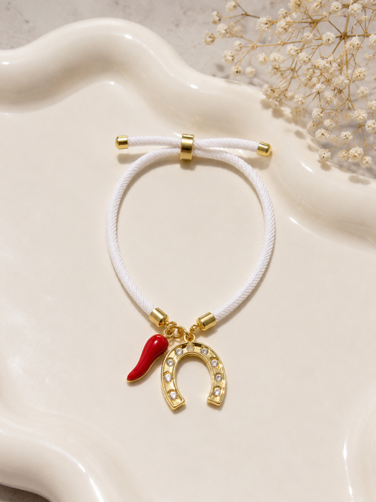 🤍 Pulsera Herradura de la Suerte y Protección 🤍