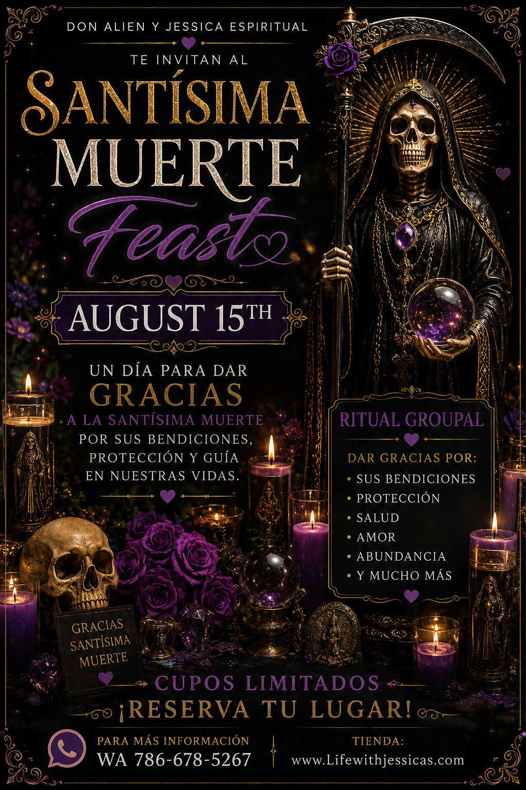 Feast de la Santísima Muerte – Ritual de Gratitud | 15 de Agosto