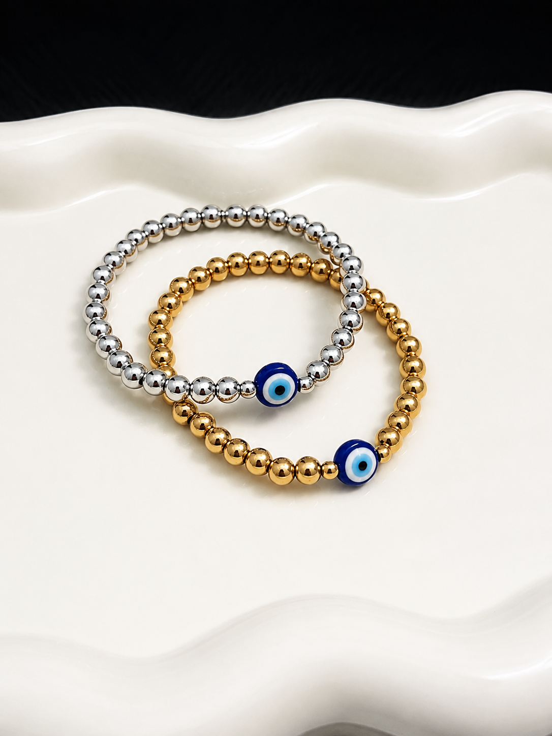 🧿 Pulsera Ojo Protector – Dorada & Plateada