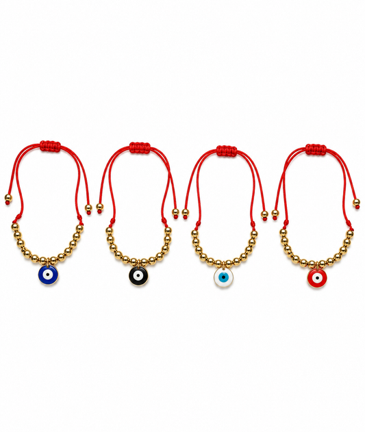 🧿 Pulsera Hilo Rojo con Ojo Protector