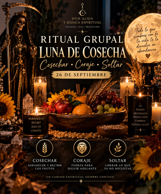 🌕🌾 RITUAL GRUPAL – LUNA DE COSECHA 🌾🌕