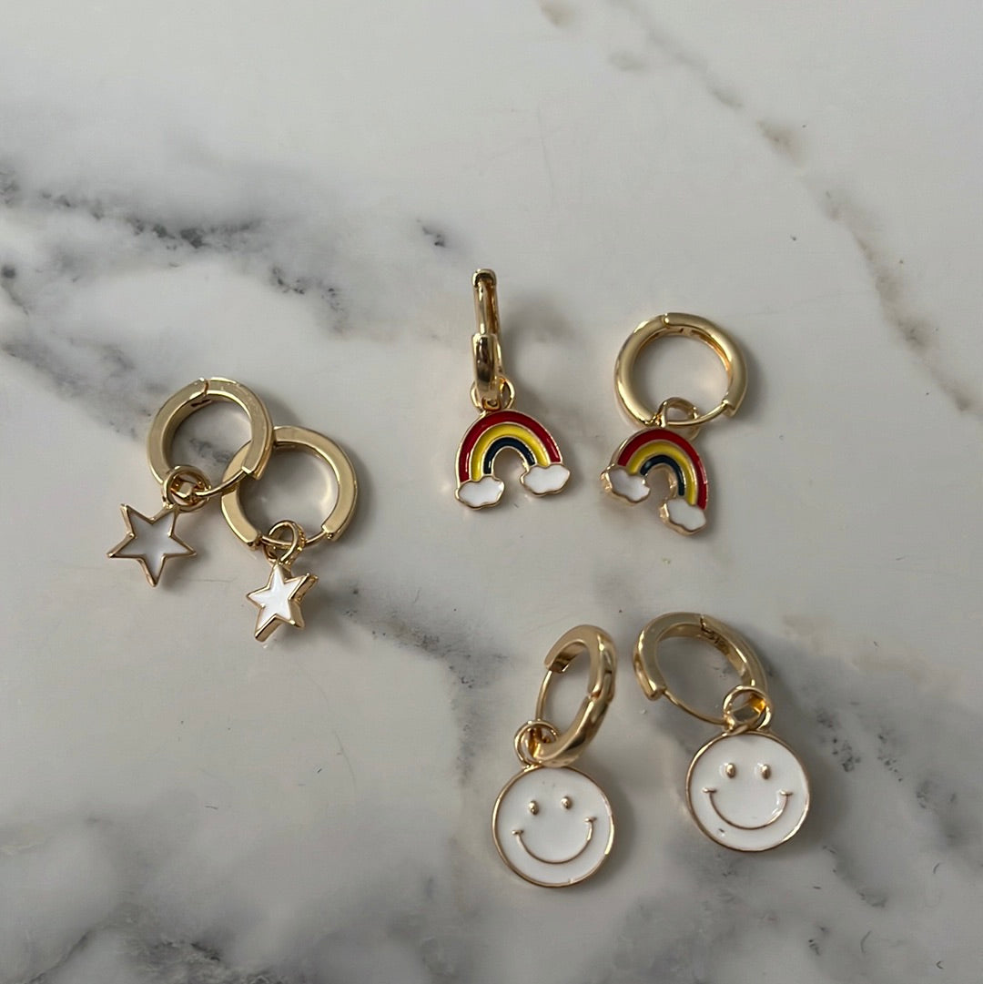 3 piece set Earrings hoops