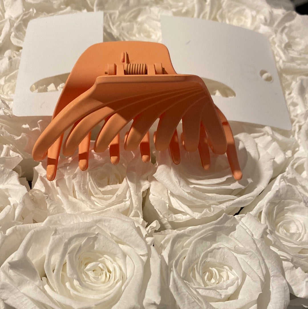 Matte Pastel Orange Hair Claw