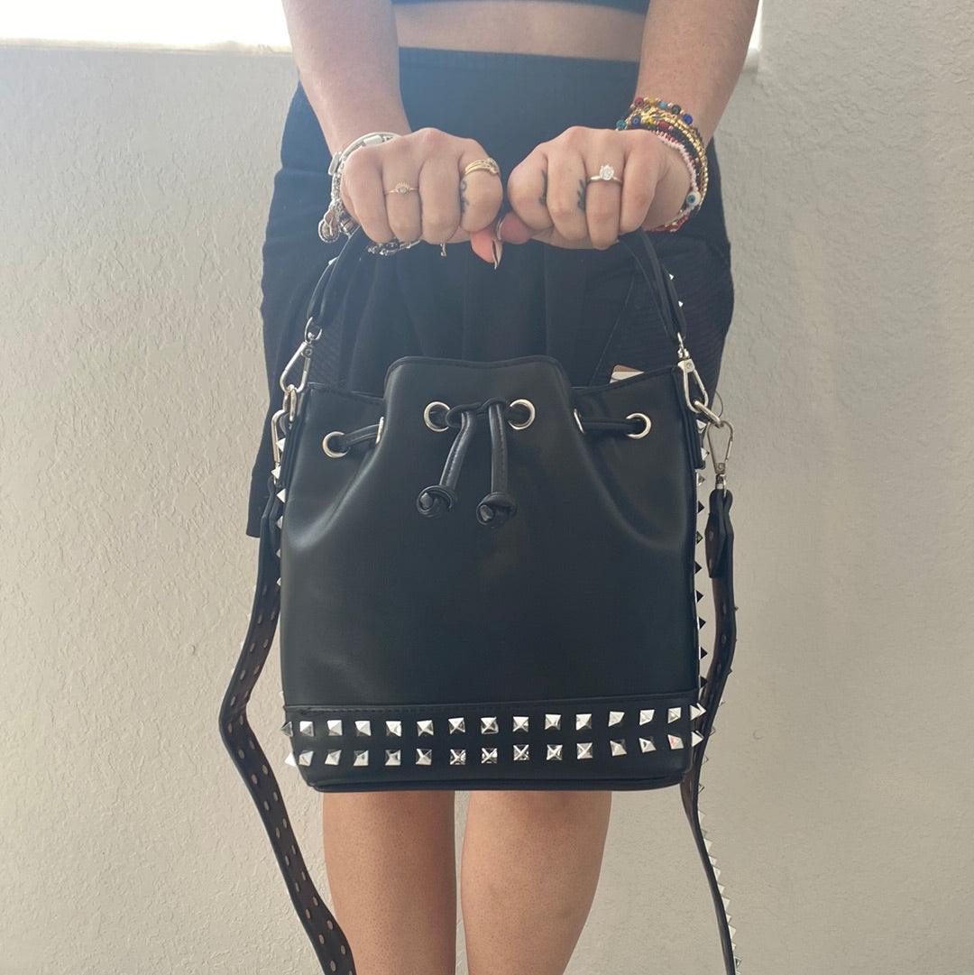 Black Handbag with silver detail - Life with JessicaS