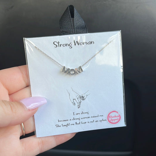 Silver MOM Necklace