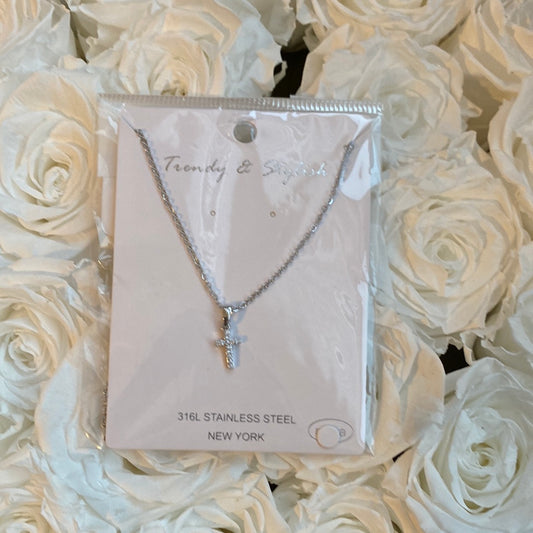 Silver Cross Necklace