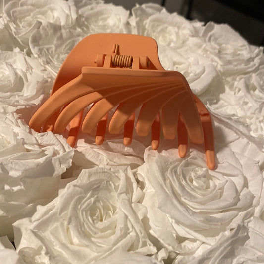 Matte Pastel Orange Hair Claw