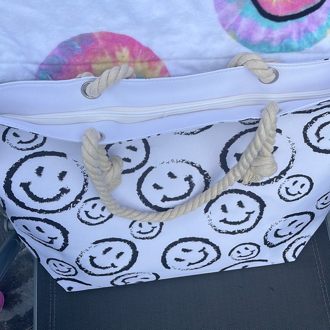 Smiley Face Beach Bag