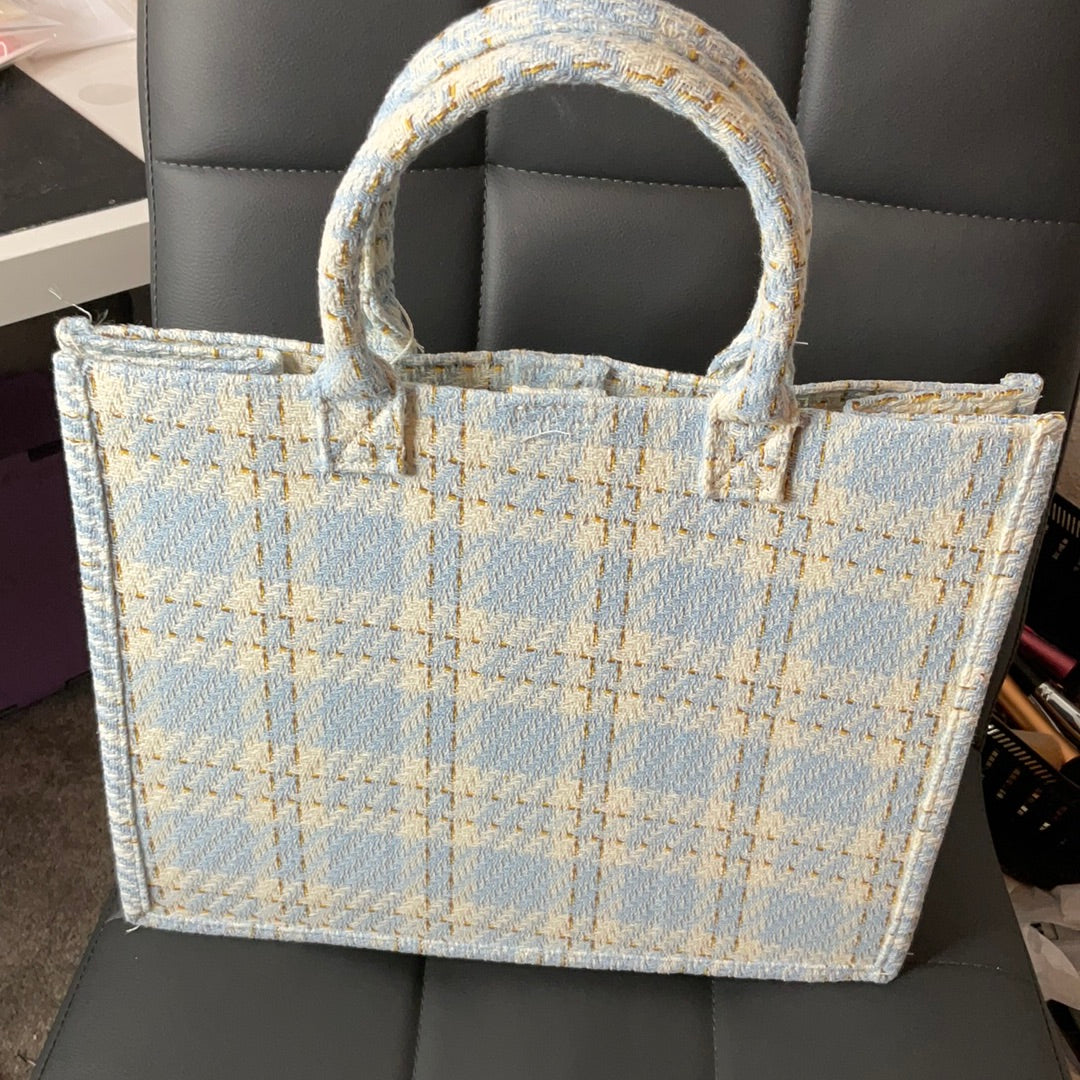 Blue Large Tote Bag