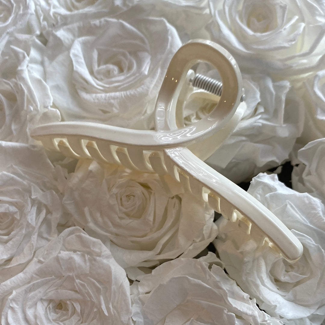 Cream Colored Hair Claw/ Hair Accessory