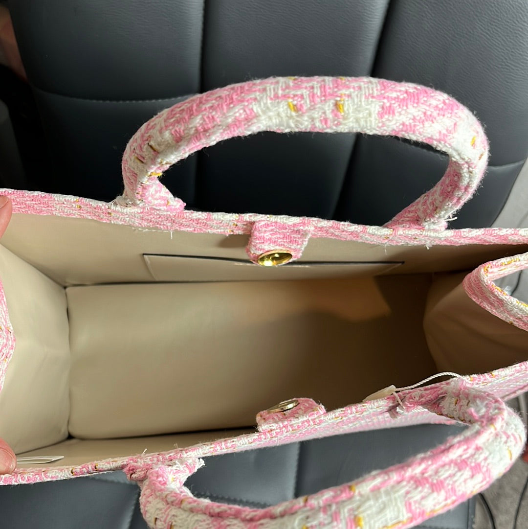 Large pink tote Bag