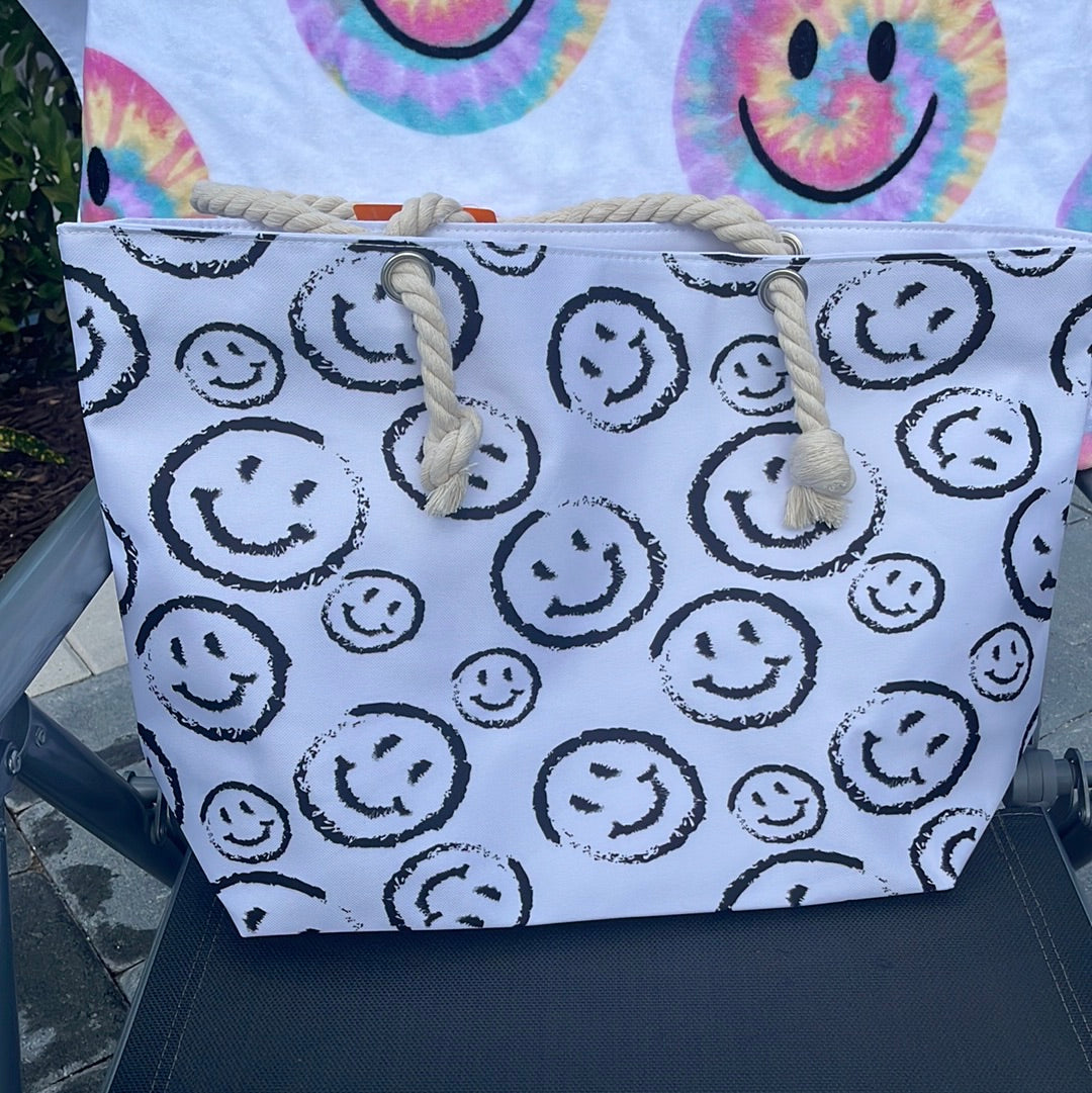 Smiley Face Beach Bag