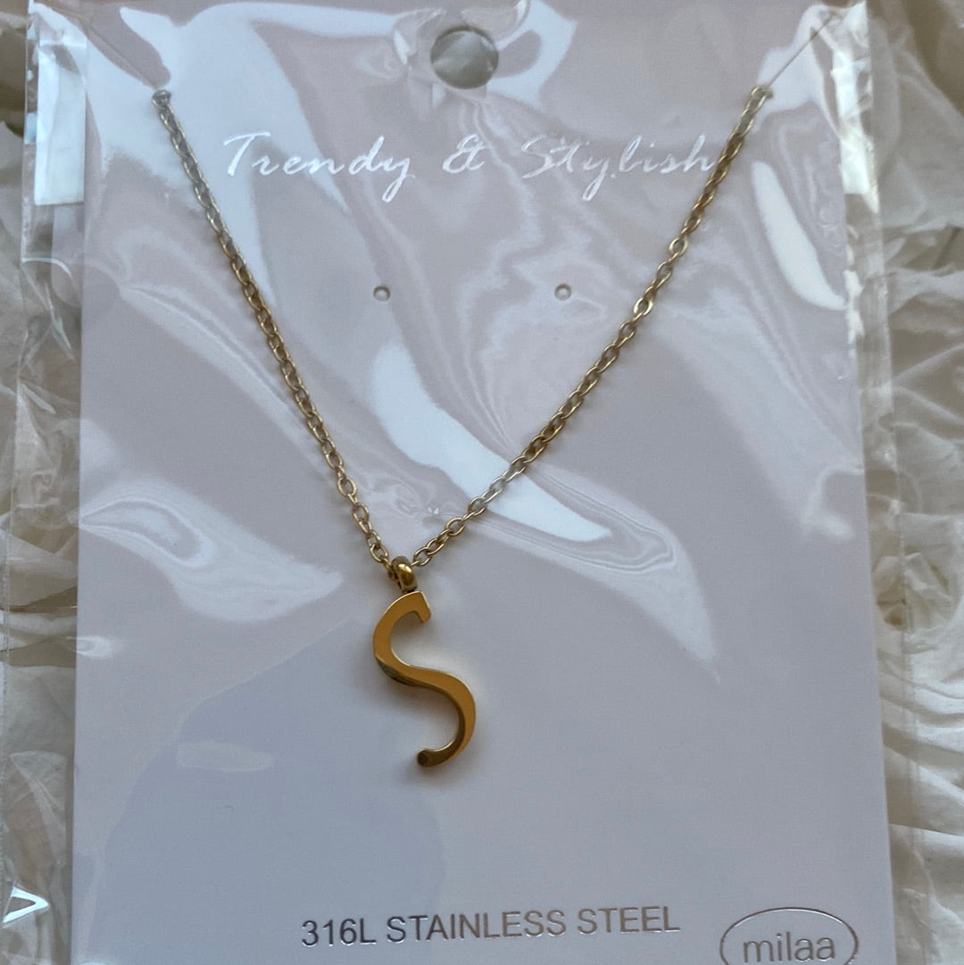 Letter S Necklace