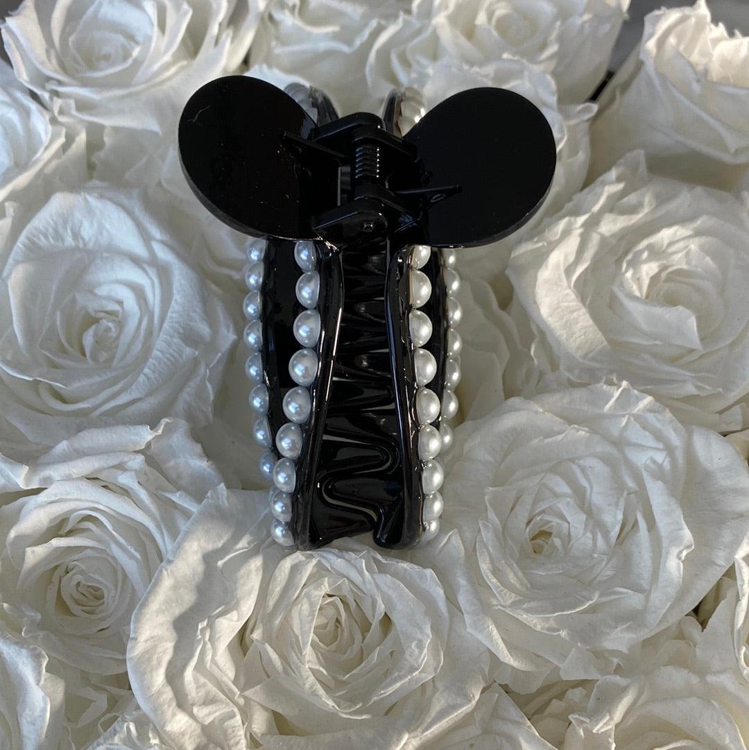 Black Pearled Hair claw - Life with JessicaS