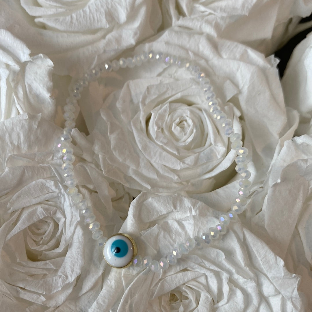 White Evil Eye Bracelets